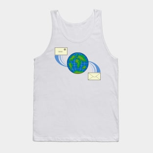 Icon Email Globe Retro Tank Top